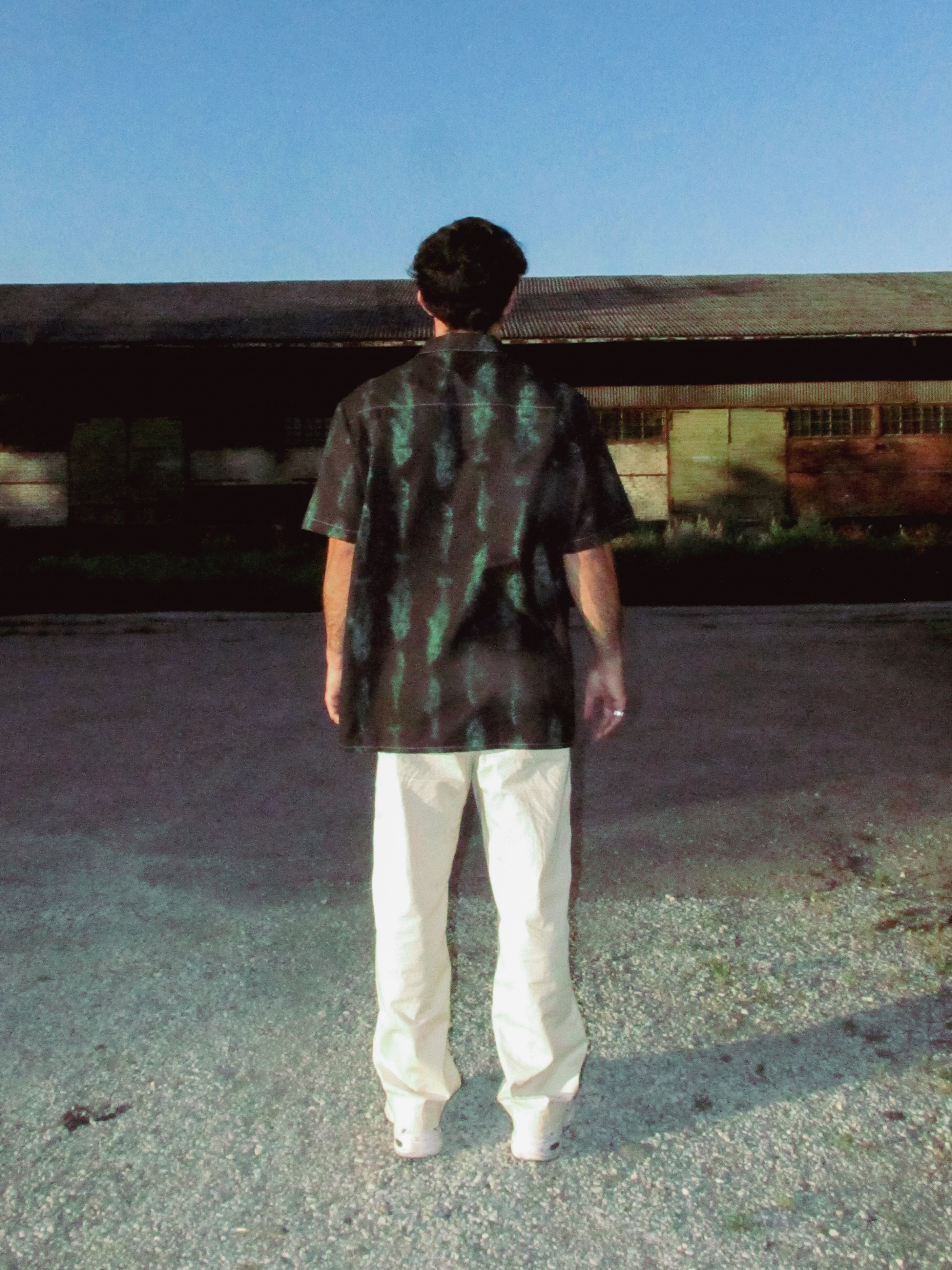 Gyotaku Button Shirt (Black)