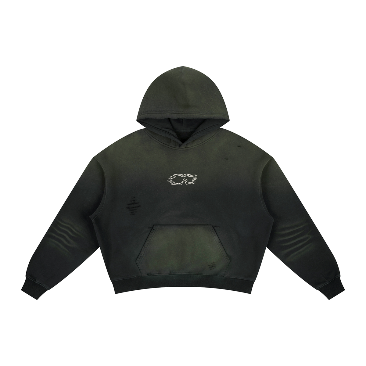 BLOTTO Logo Boxy Fleece Hoodie