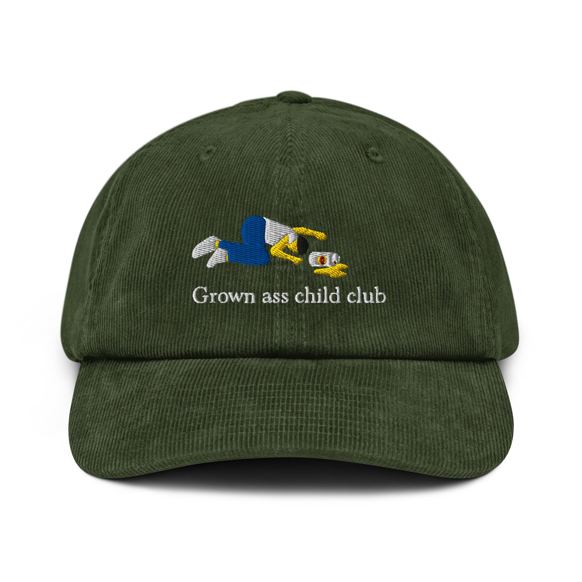 Grown ass child club cap (Dark Olive)