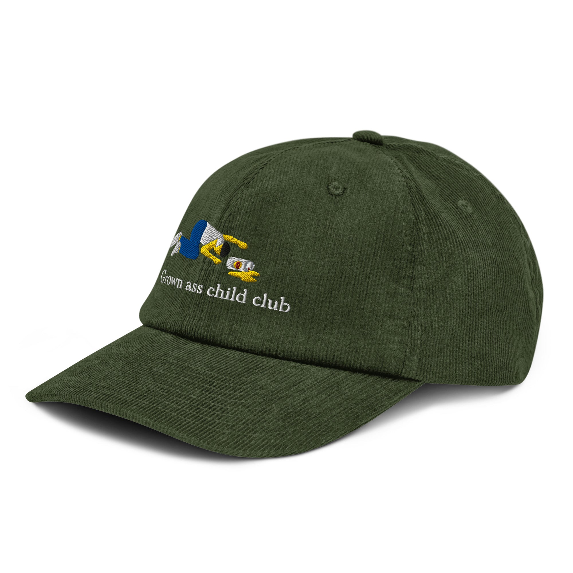 Grown ass child club cap (Dark Olive)