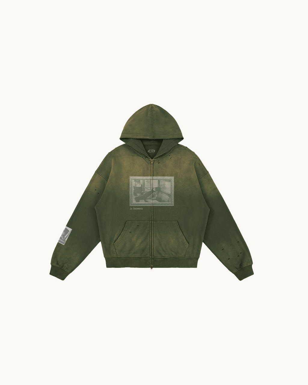 Blottoman Distressed Hoodie